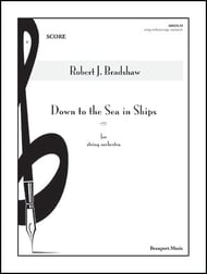 Down to the Sea in Ships Orchestra sheet music cover Thumbnail